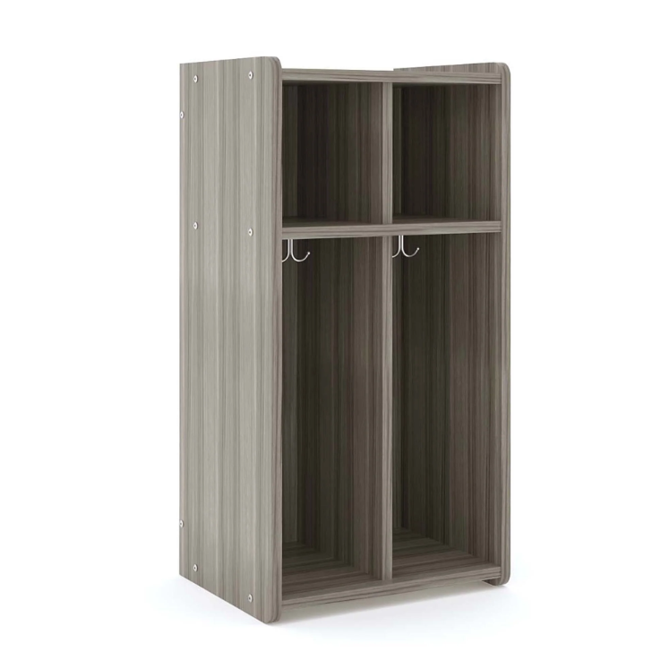 Tot Mate 2-Section Wall Locker with Cubbies