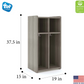 Tot Mate 2-Section Wall Locker with Cubbies