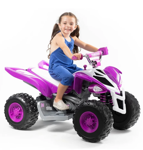 Magic Cars Purple Ride-On ATV Yamaha Raptor