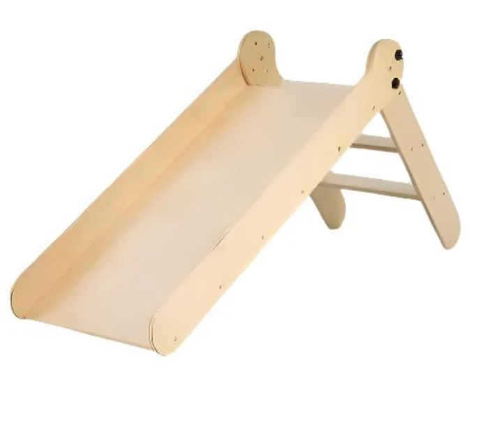 Kinderhuis Isla 2-in-1 Wooden Slide with Art Easel