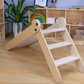Kinderhuis Isla 2-in-1 Wooden Slide with Art Easel