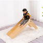 Kinderhuis Isla 2-in-1 Wooden Slide with Art Easel