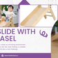 Kinderhuis Isla 2-in-1 Wooden Slide with Art Easel