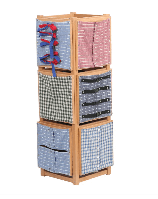 Kinderhuis 12 Montessori Dressing Frames with Stand