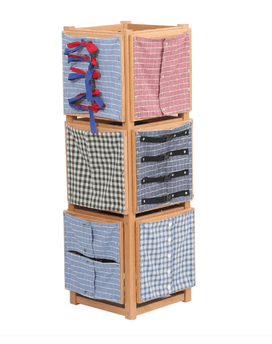Kinderhuis 12 Montessori Dressing Frames with Stand