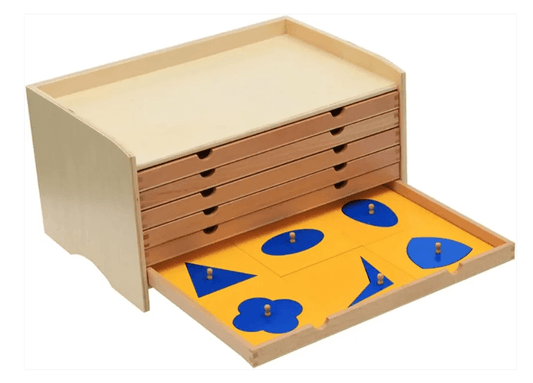 Kinderhuis Geometric Cabinet with 35 Inserts