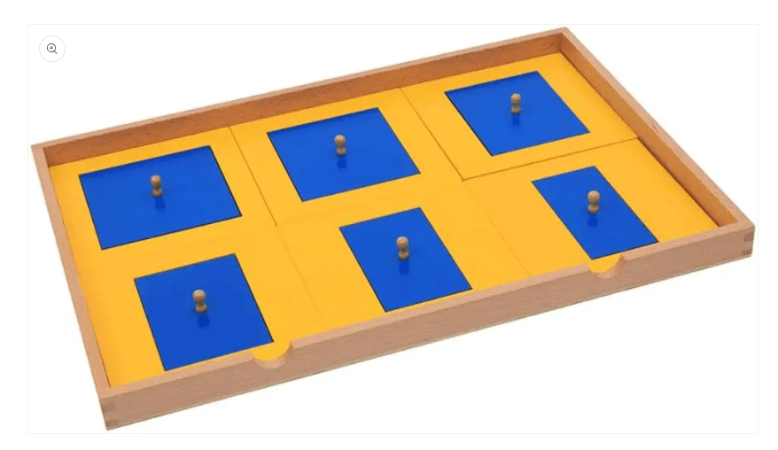 Kinderhuis Geometric Cabinet with 35 Inserts