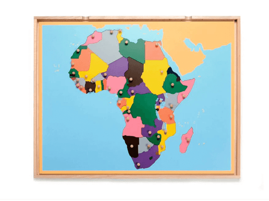 Kinderhuis Geography Premium Wooden Map Cabinet with Tray