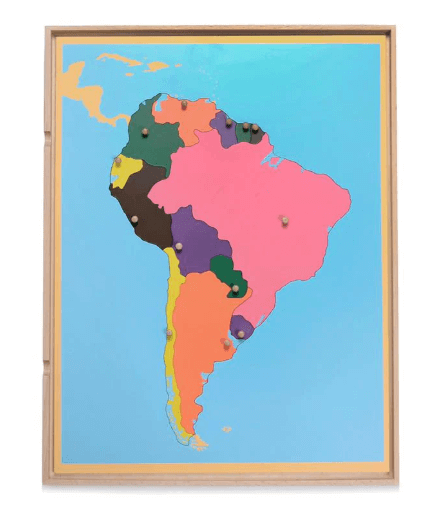 Kinderhuis Geography Premium Wooden Map Cabinet with Tray