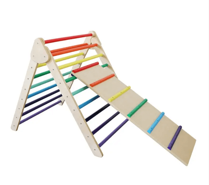 Kinderhuis Large Pikler Triangle with Ramp