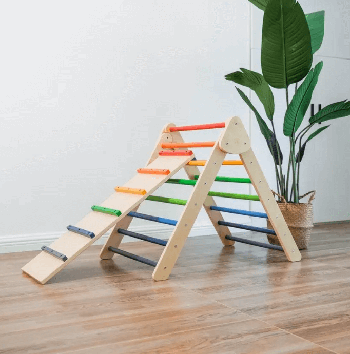 Kinderhuis Large Pikler Triangle with Ramp