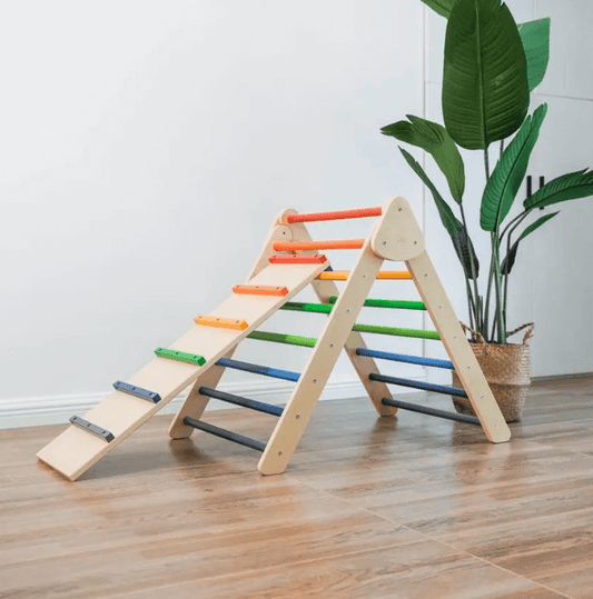 Kinderhuis Large Pikler Triangle with Ramp