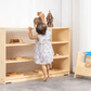 Kinderhuis Birch Wood 3-Shelf Montessori Toy Storage Cabinet