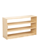 Kinderhuis Birch Wood 3-Shelf Montessori Toy Storage Cabinet