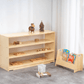 Kinderhuis Birch Wood 3-Shelf Montessori Toy Storage Cabinet