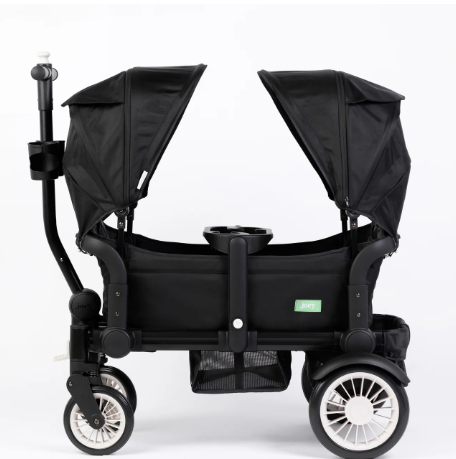 Joey Stroller Wagon Field Trip Black 2 Canopy Bundle