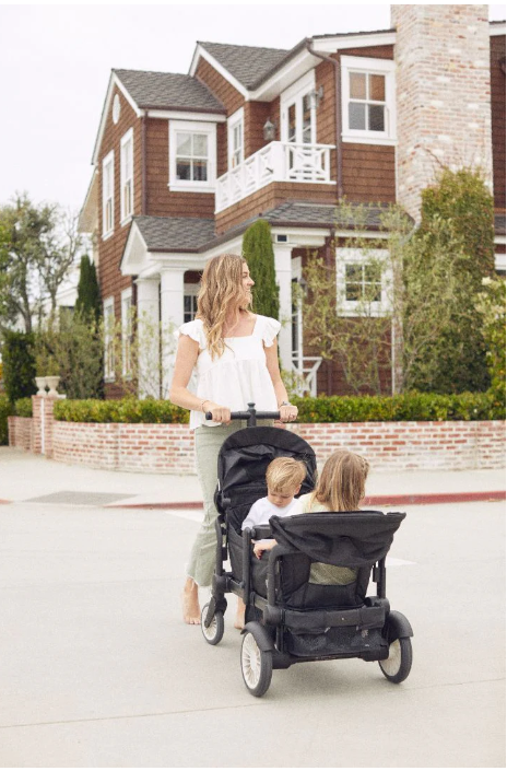 Joey Stroller Wagon Field Trip Black 2 Canopy Bundle