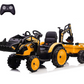 Magic Cars Electric Ride-On Tractor with Excavator