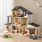 TinyLand Sweet Family Gift Dollhouse And Garage And Extra Dolls Set