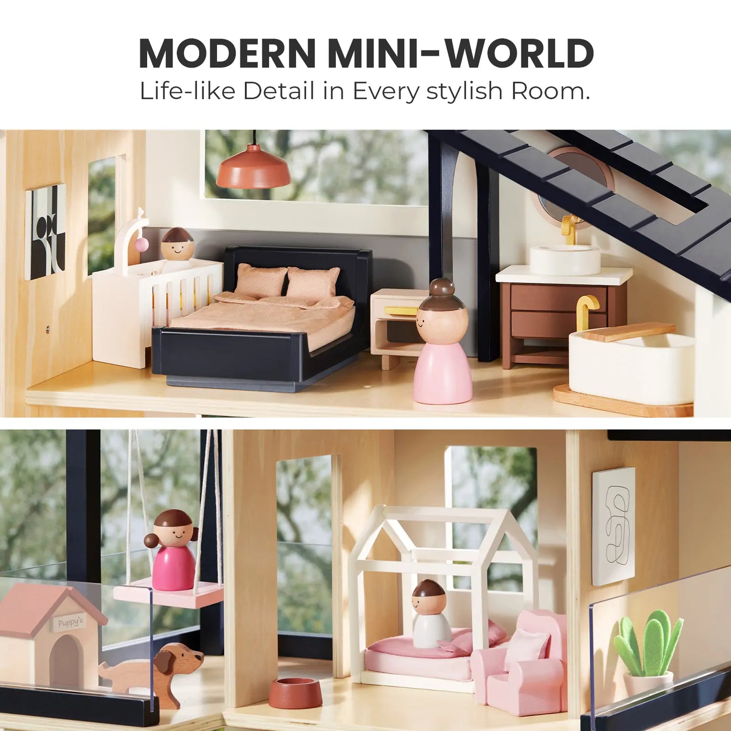 Tiny Land Sweetwood Edge Wooden Dollhouse