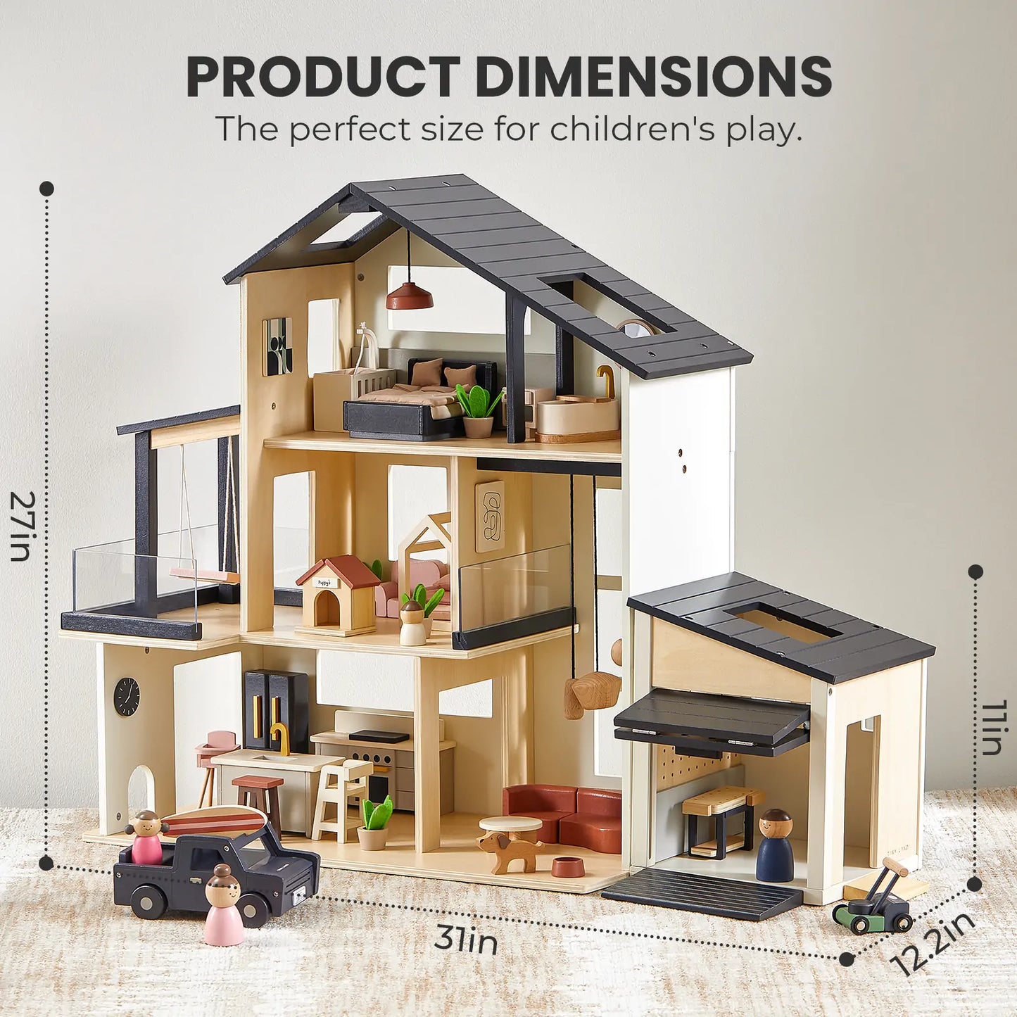 Tiny Land Sweetwood Edge Wooden Dollhouse