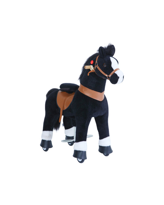 PonyCycle Black With White Hoof Horse