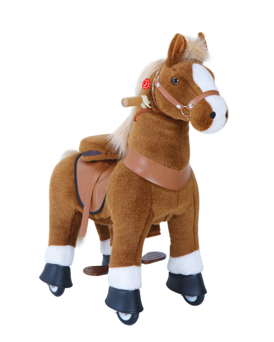 PonyCycle Brown With White Hoof Horse