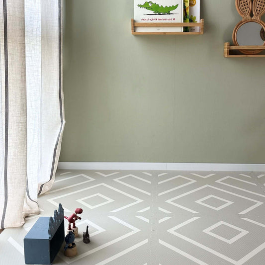 Eeveve Modern Blocks Play Mat Soft Sage