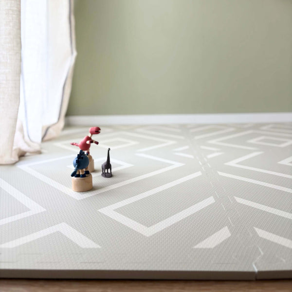 Eeveve Modern Blocks Play Mat Soft Sage