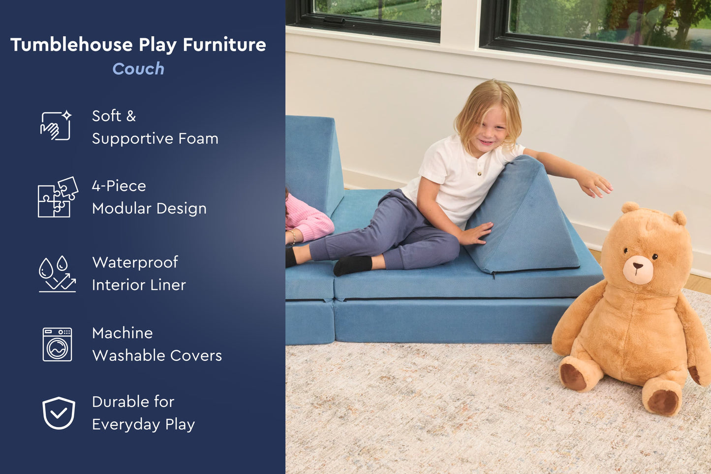 Moon Pod Tumble House Play Couch
