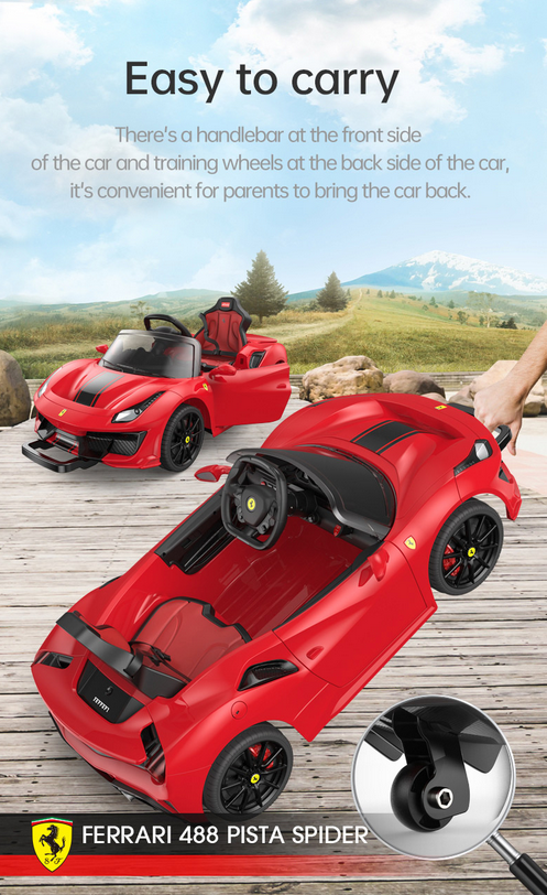 Magic Cars Kids Ride On Car Ferrari 488