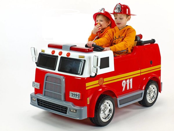 Magic Cars Ride On Toy Red Fire Truck