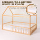 Goodevas Montessori House Bed with Fence
