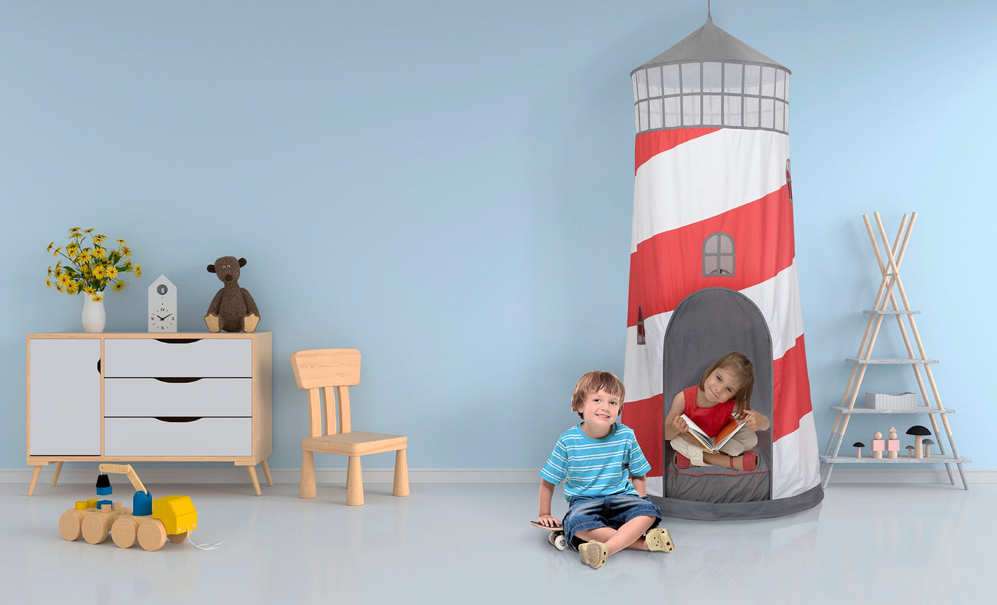 Role Play Kids Light House Play Tent