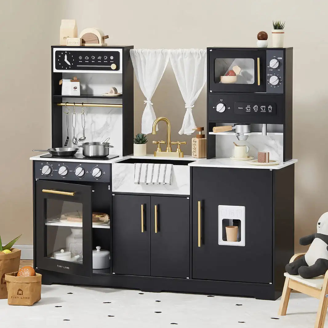 Tiny Land Black Style Play Kitchen