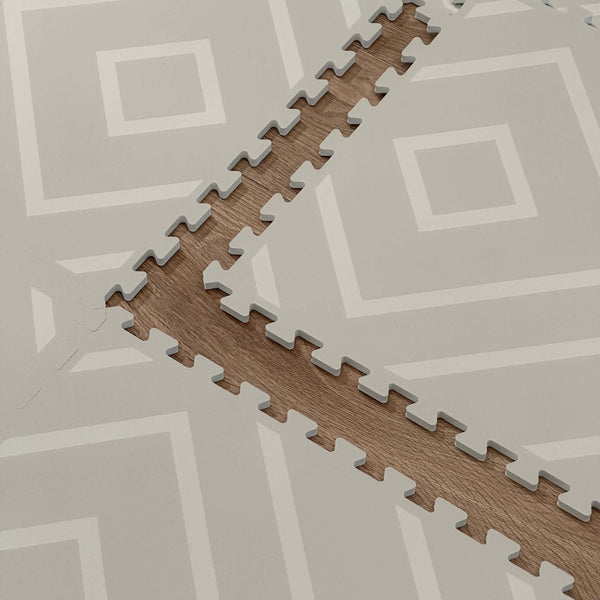 Eeveve Modern Blocks Play Mat Dune