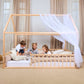 Goodevas Montessori House Bed with Fence