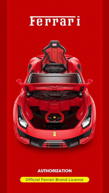 Magic Cars Kids Ride On Car Ferrari 488