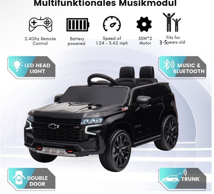 Magic Cars Durable Chevrolet Kids Ride-On SUV