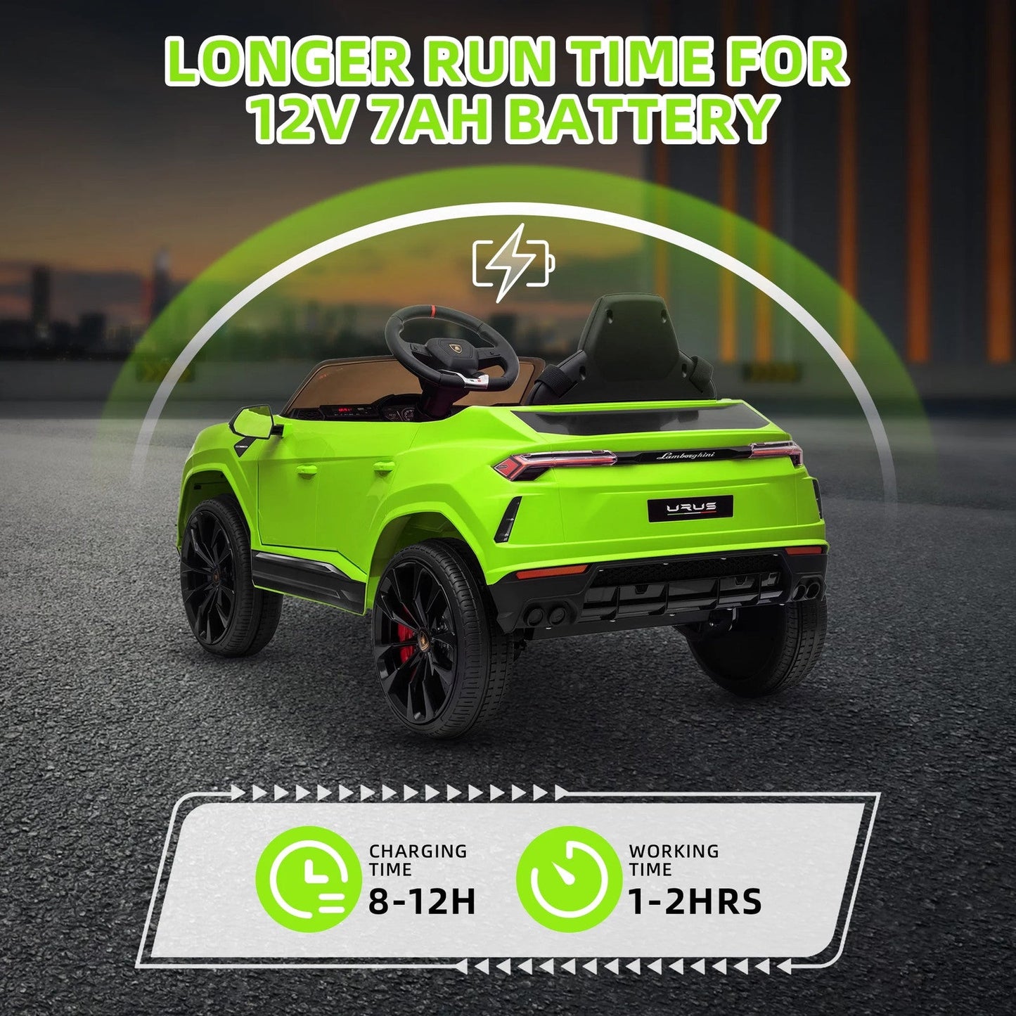 Magic Cars Lamborghini Kids Electric Ride-On Vehicle