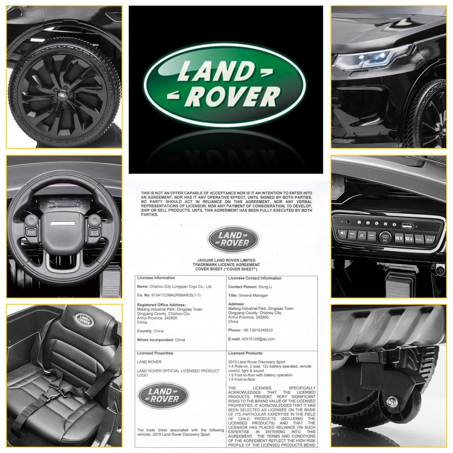 Magic Cars Land Rover Electric Ride-On Car