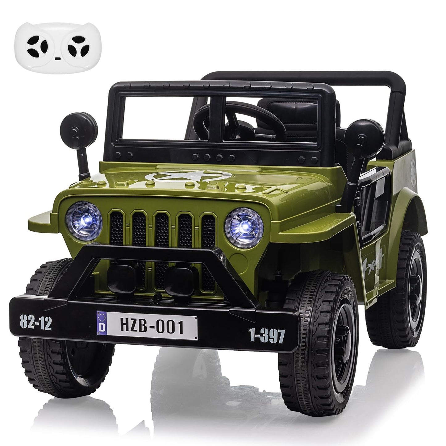 Magic Cars Electric Ride-On Green Truck