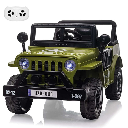 Magic Cars Electric Ride-On Green Truck