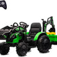 Magic Cars Electric Ride-On Tractor Excavator Bulldozer