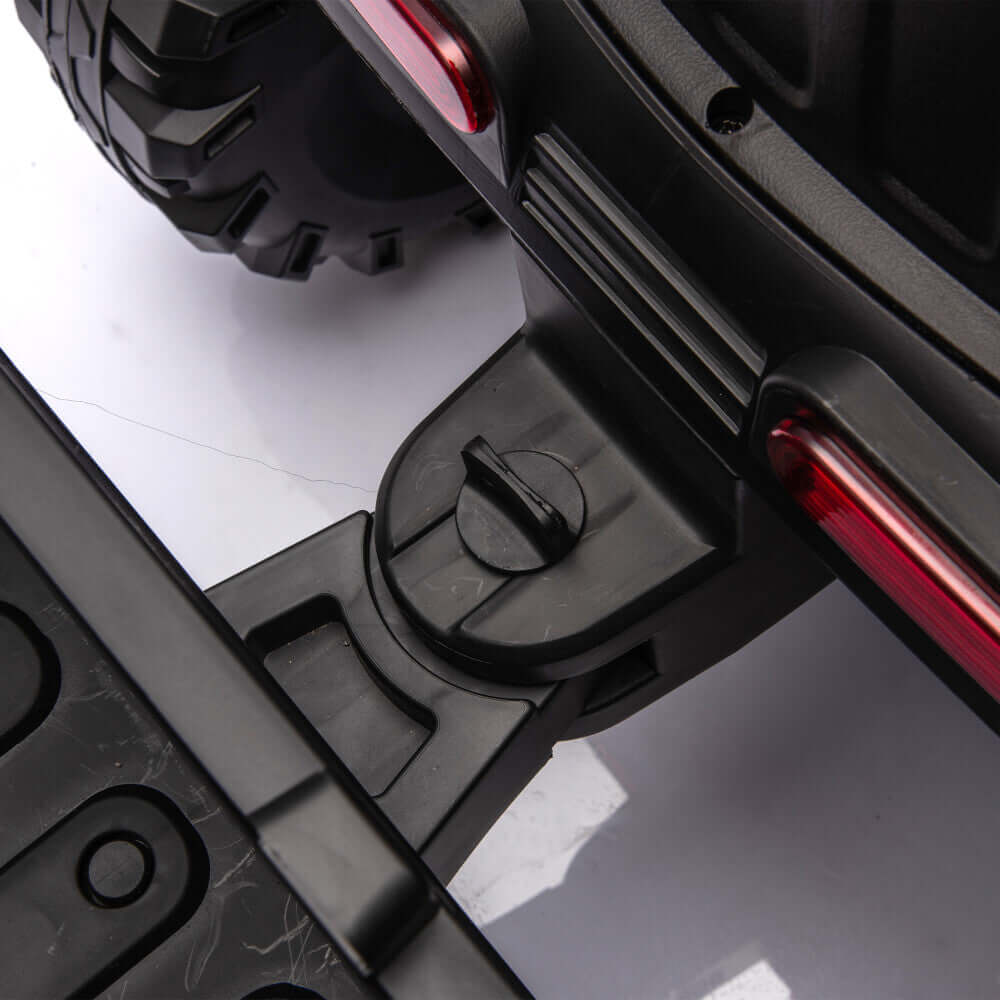 Magic Cars Electric Ride-On Black Tractor with Trailer