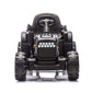 Magic Cars Electric Ride-On Black Tractor with Trailer