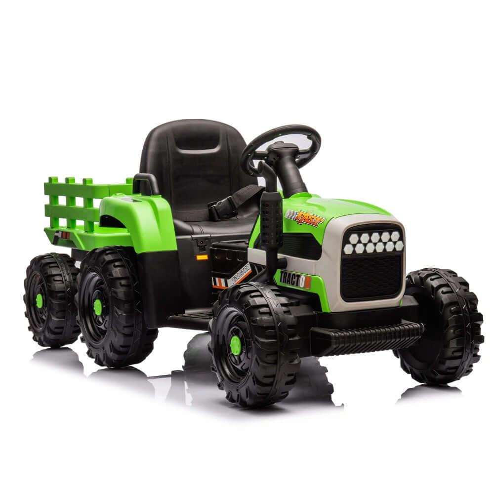 Magic Cars Electric Ride-On Tractor With Trailer