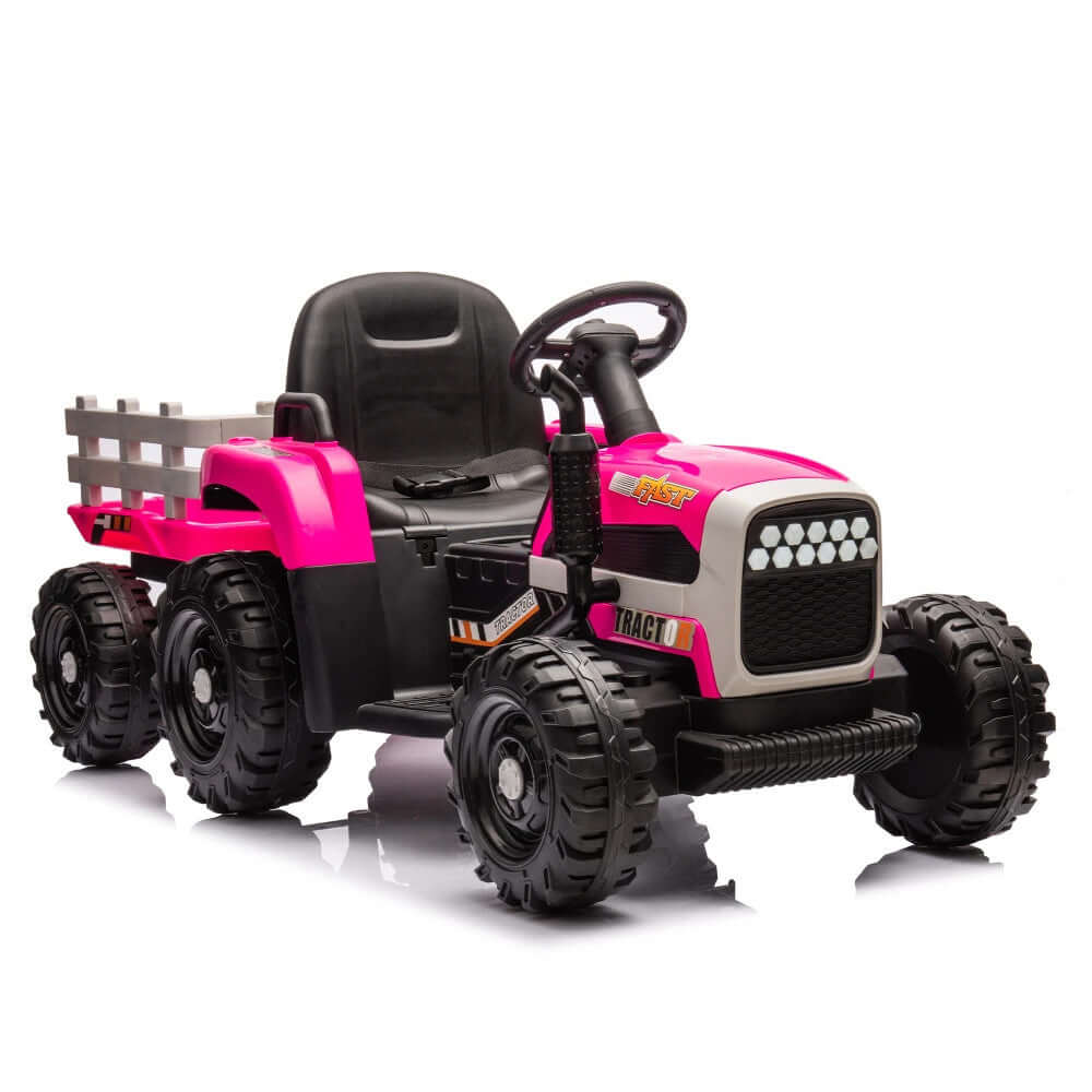 Magic Cars Electric Ride-On Tractor With Trailer