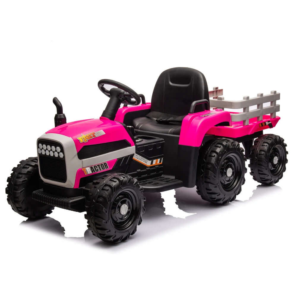 Magic Cars Electric Ride-On Tractor With Trailer