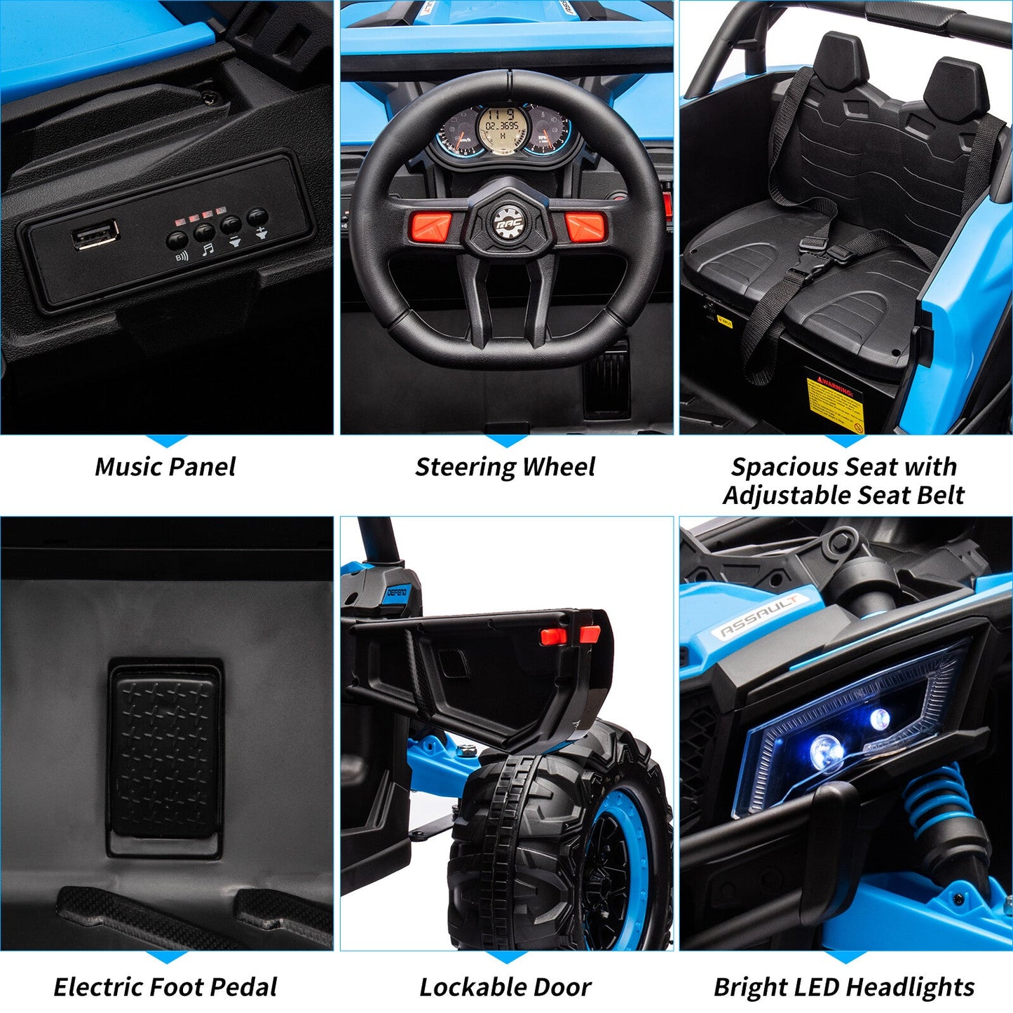 Magic Cars Electric Off Road UTV Ride-On Car